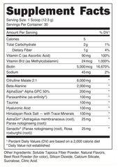 Bucked Up Babe powder scoop close-up highlighting premium pre-workout.