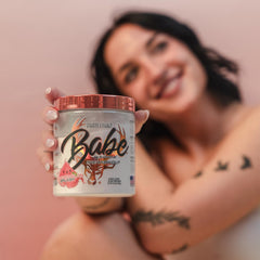 Bucked Up Babe ready-to-drink glass with stirred mix for easy use