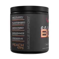 Ingredient label shows 100% pure, non-GMO BCAAs with third-party testing.