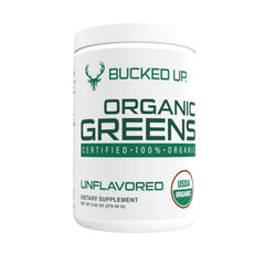 Bucked Up Greens Unflavored bottle front showing a clean label for a daily veggie boost.