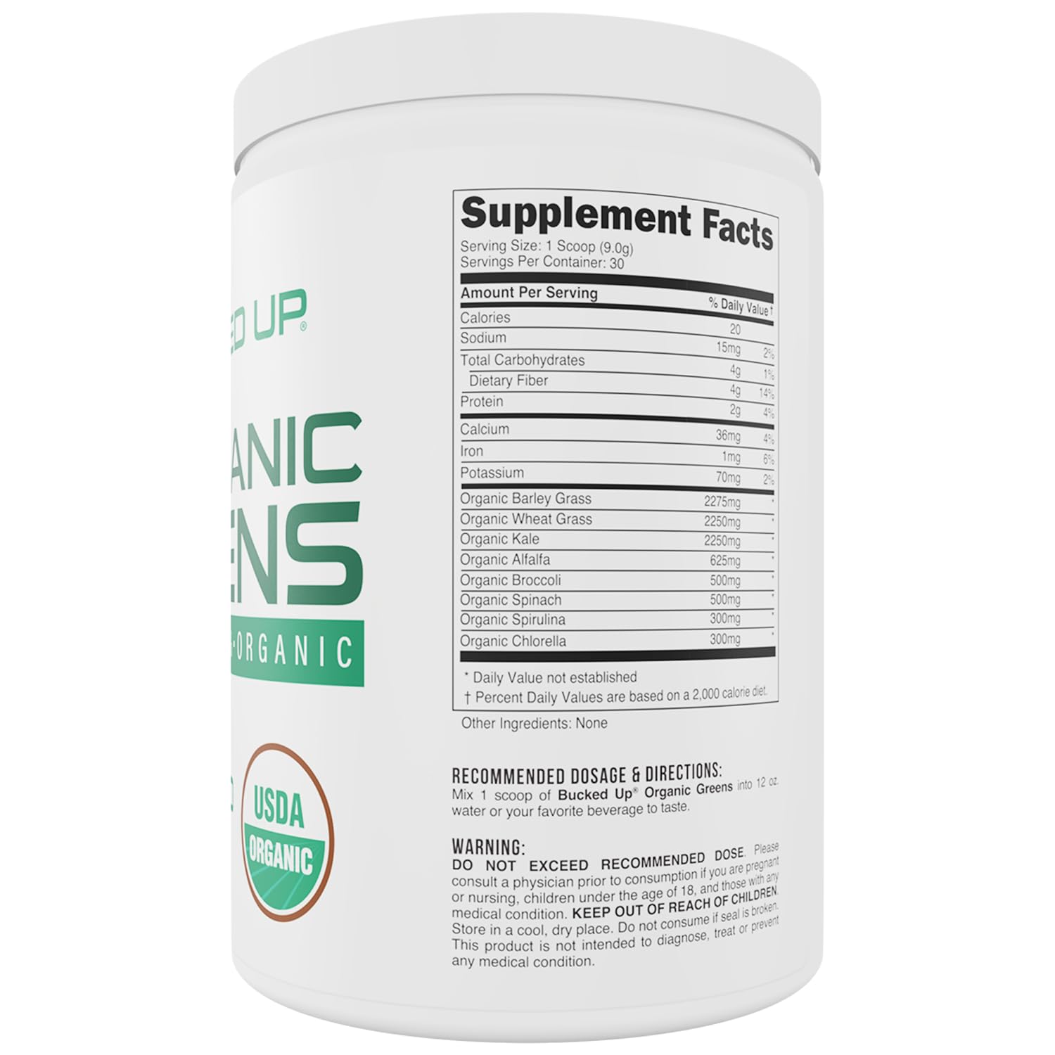 Bucked Up Greens Unflavored smoothie-mixer blending smoothly into a favorite smoothie.