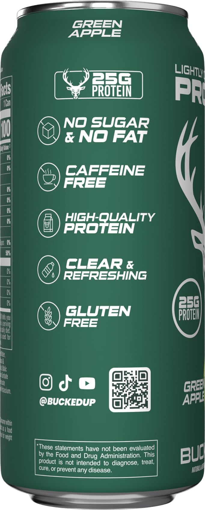 Bucked Up 12-pack display, shelf-stable protein beverage for gym and travel