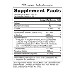 Bucked Up Pump-ocalypse scoop beside bottle for pre-workout use
