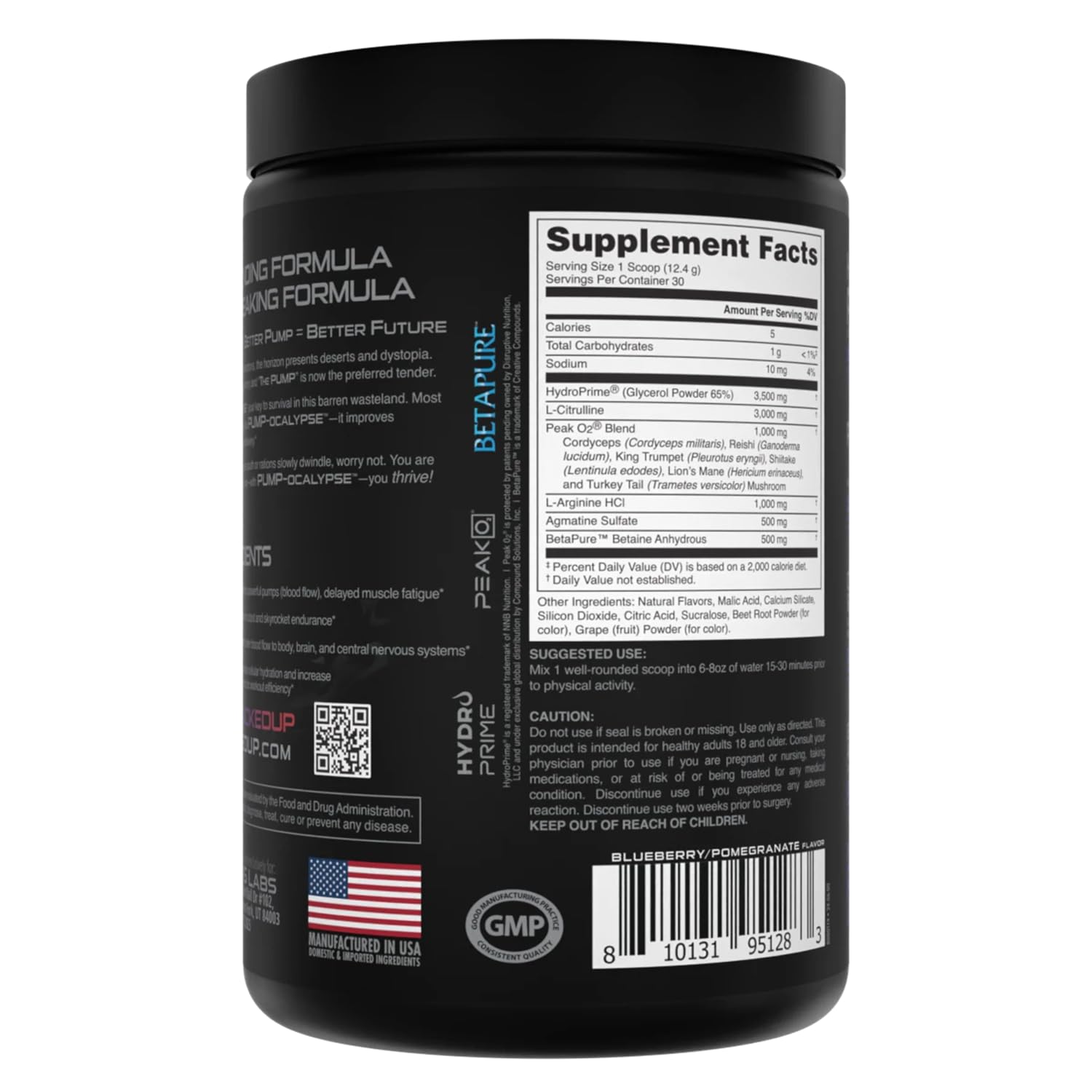 Shaker cup with Pump-ocalypse mix for a vascular-focused session