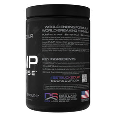 Serving size detail from Bucked Up Pump-ocalypse for hydration and nutrients