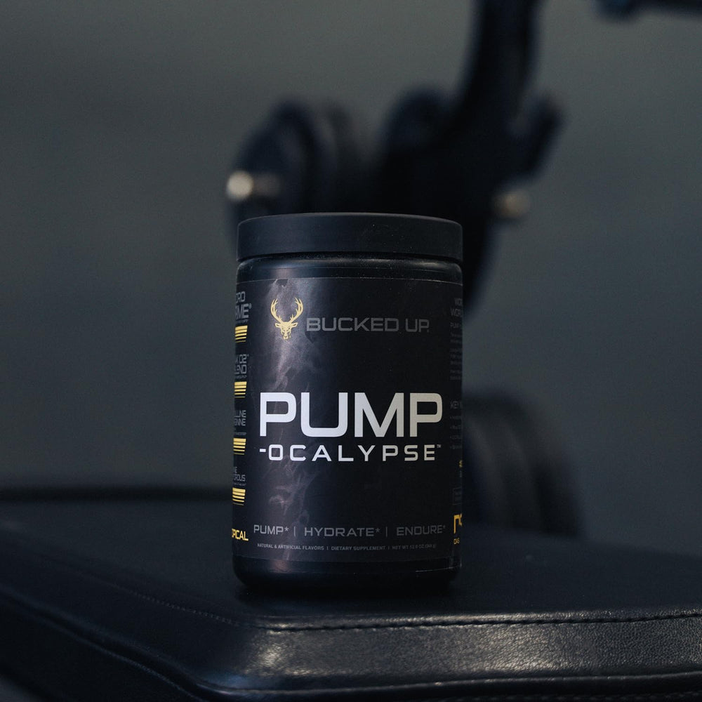 Bucked Up Pump-ocalypse Tropical shaker setup previews convenient pre-workout routine