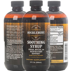 BUCKLEBURY Cough Syrup made in USA signaling quality and safety