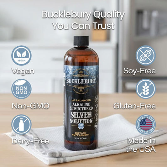 Bucklebury label close-up highlights 30ppm and pH balanced formula
