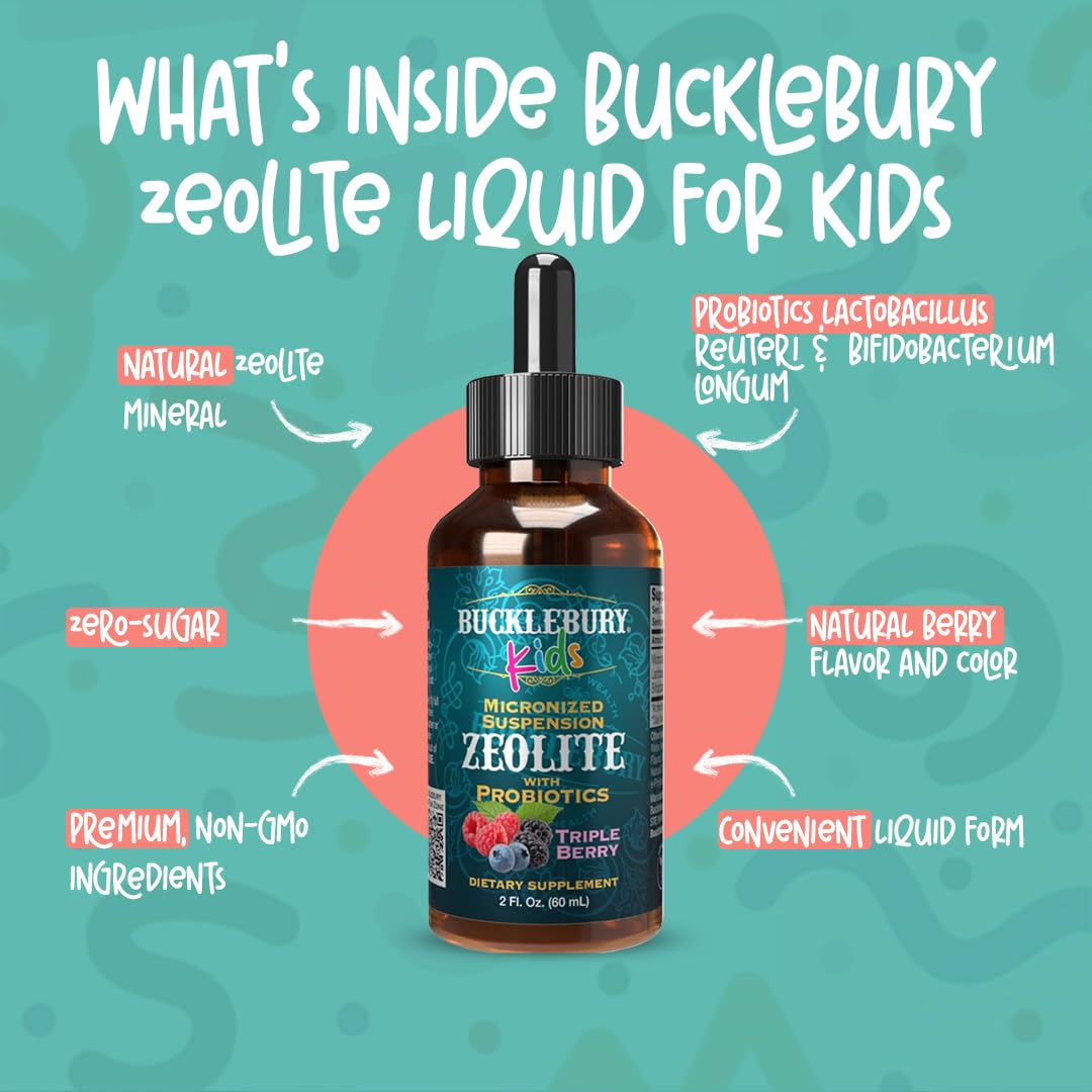 BUCKLEBURY zero-sugar berry flavor liquid in a kid-friendly bottle