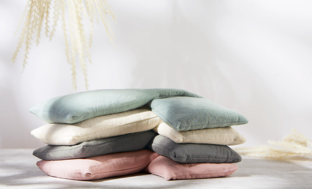 Pink Bucky wrap shows easy wrapping around body for targeted relief