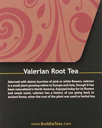 Buddha Teas Valerian Root Tea bleach-free tea bags ensure a pure brewing experience.