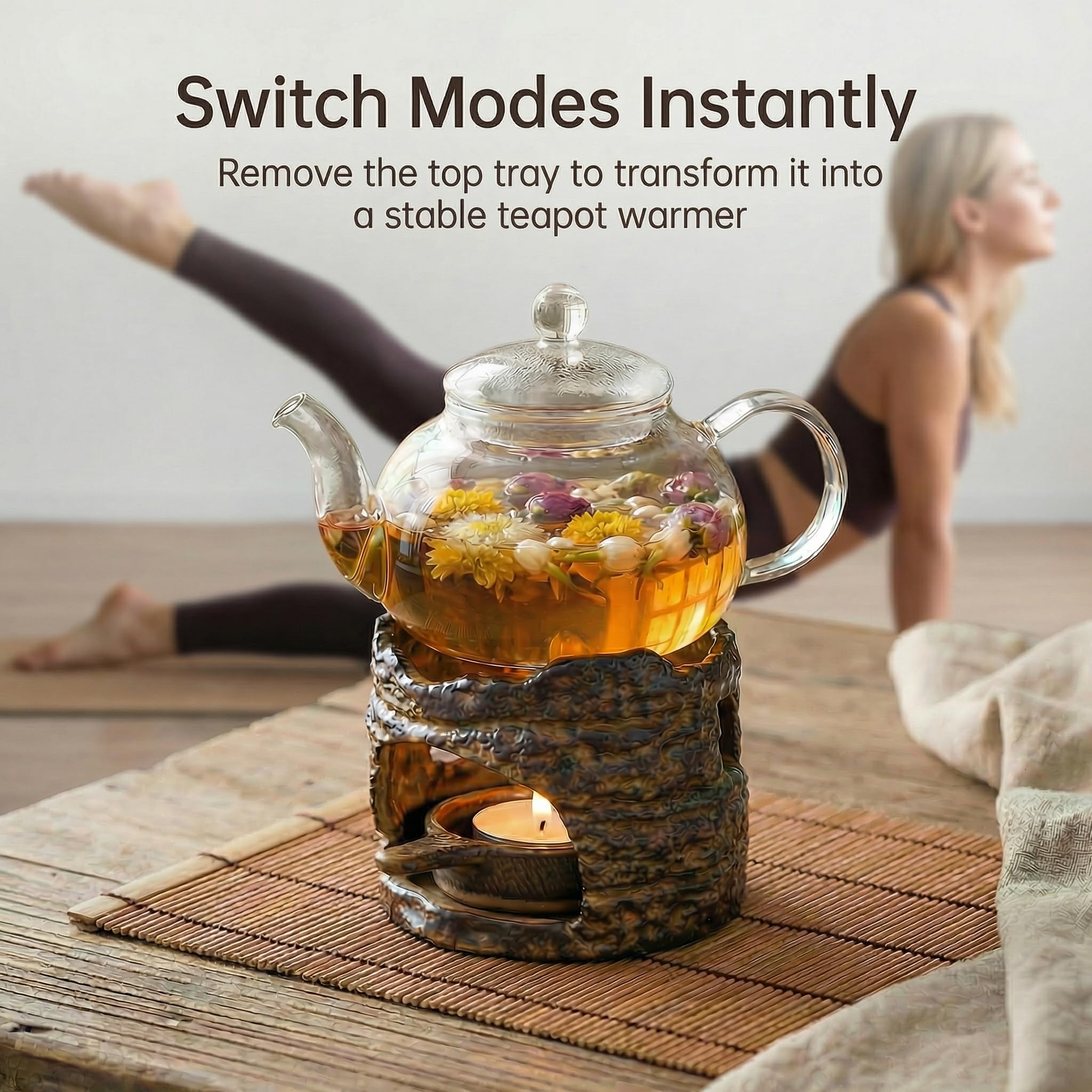 Budifyx Woodland Zen Burner meditation scene highlights mindful fragrance rituals.