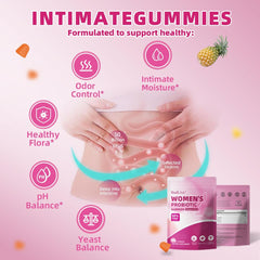 BudLive pineapple gummies label close-up showing ingredients and probiotic benefits.