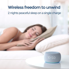 Buffbee Pro soft glow bottom light creates a relaxing ambiance.