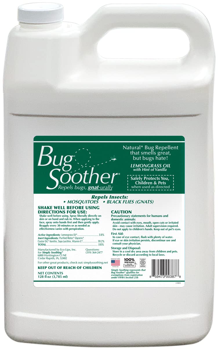 Bug Soother bottle pour for easy outdoor application and protection