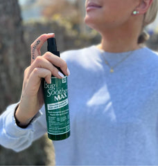 Bug Soother MAX outdoor-adventures scene shows protection during camping, hiking, or yard work.