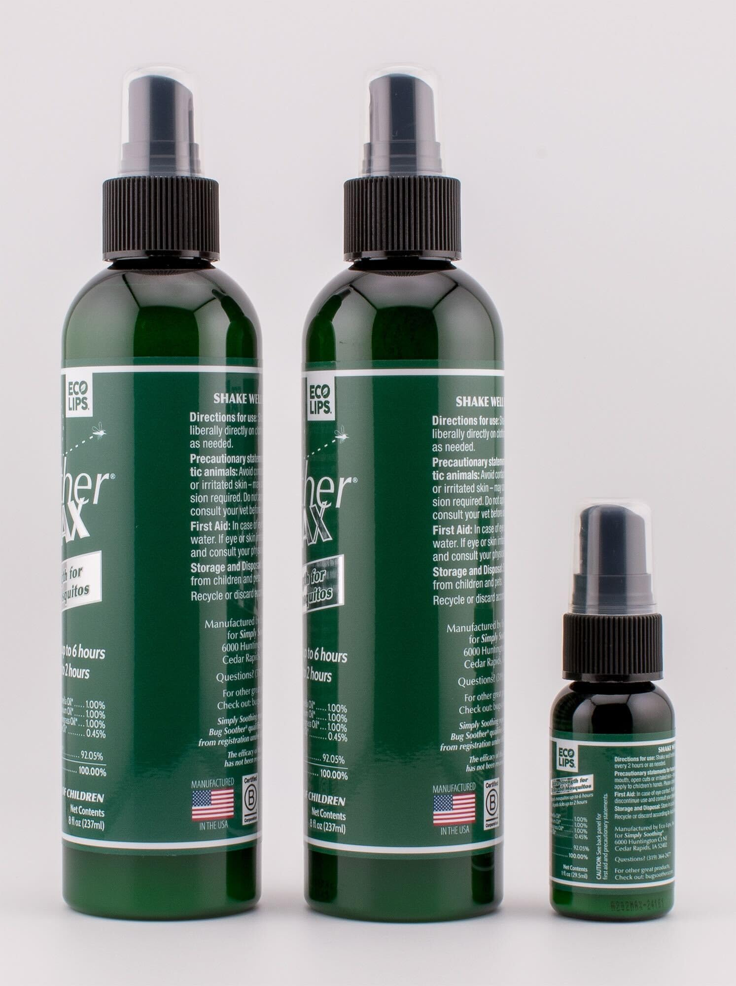 Bug Soother MAX plant-based formula offers pleasant fragrance while repelling insects outdoors.