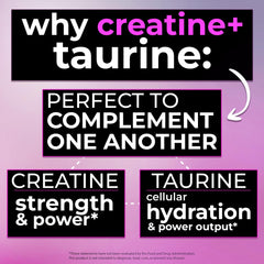 Bugfe Creatine Taurine mix in glass for easy hydration during workouts.