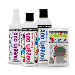 Buggin Out Daily Care Kit shampoo bottle promotes gentle cleansing for all hair types