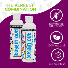 Buggin Out dimethicone oil coats hair for easy nit removal and manageable styling