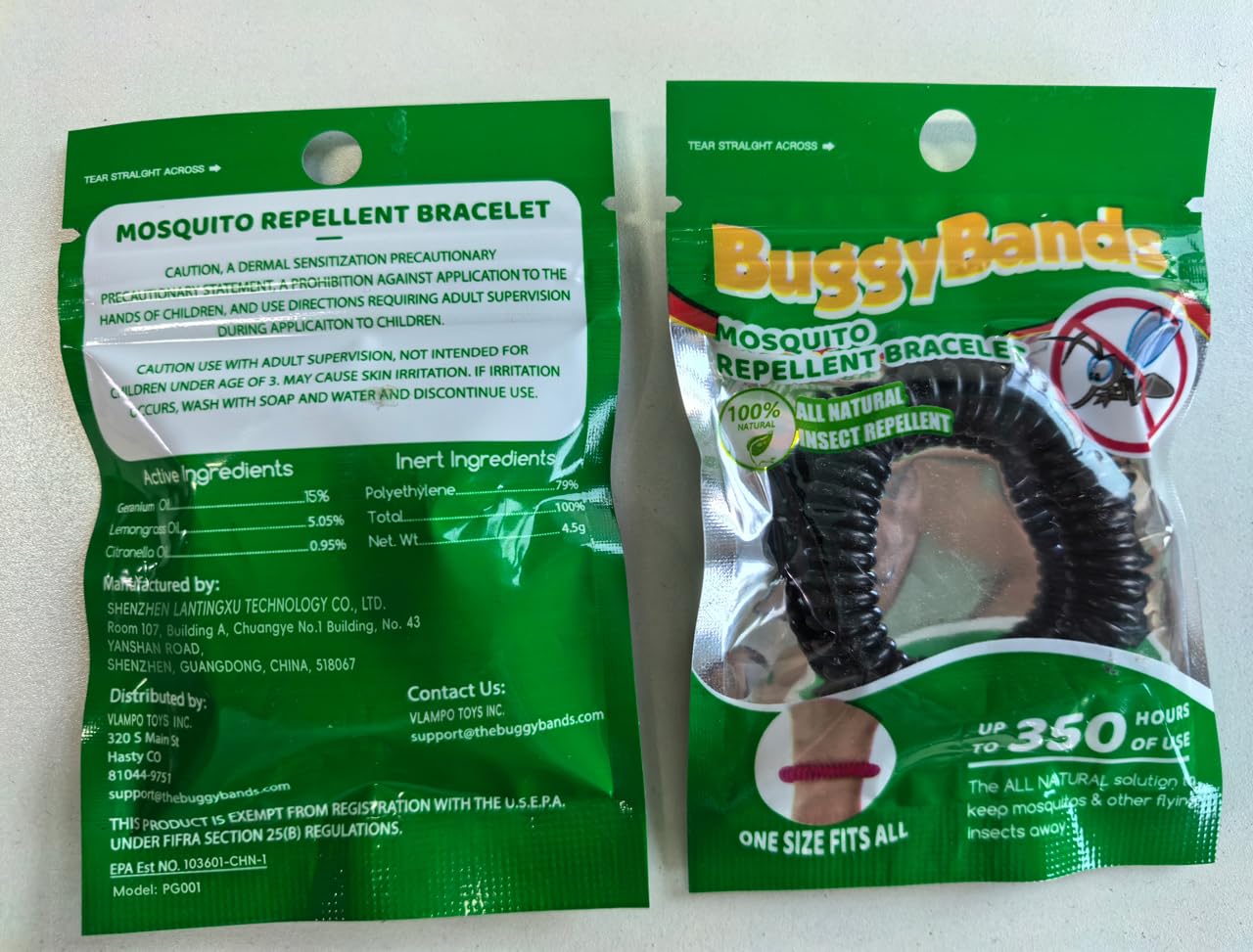 BuggyBands easy-fit design fits most wrists and ankles comfortably