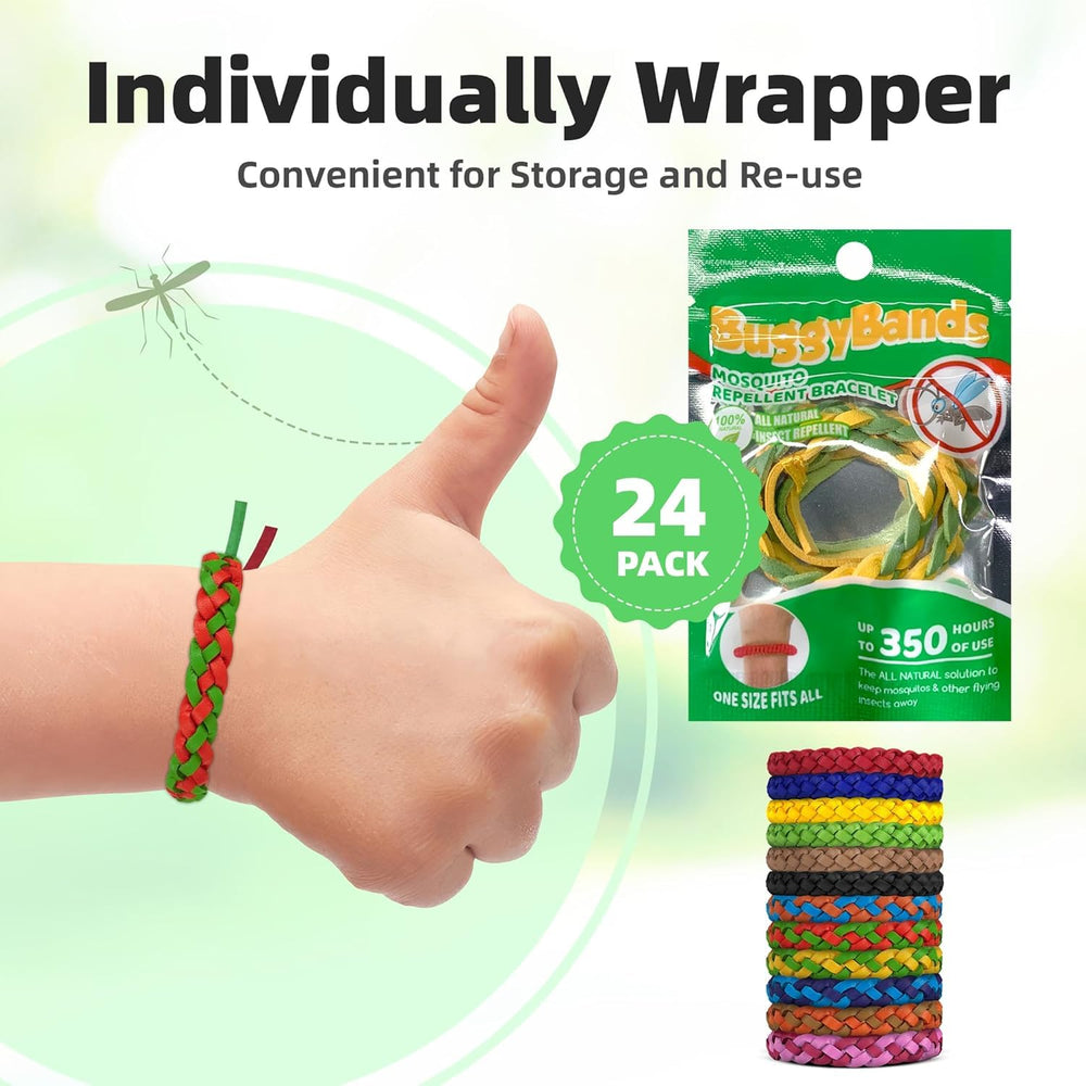 BuggyBands indoor and outdoor use, ideal for camping, running, and hiking