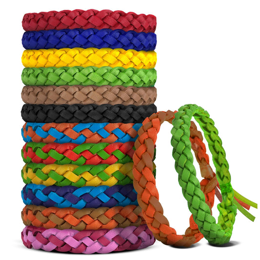 BuggyBands mosquito bracelet pack showing natural, DEET-free protection for outdoor use