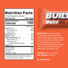 Built Bar Puff chocolate glaze highlighting rich flavor and fluffy bite