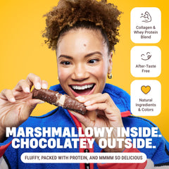 Bite into Built Bar Puff Salted Caramel for 17g protein boost.
