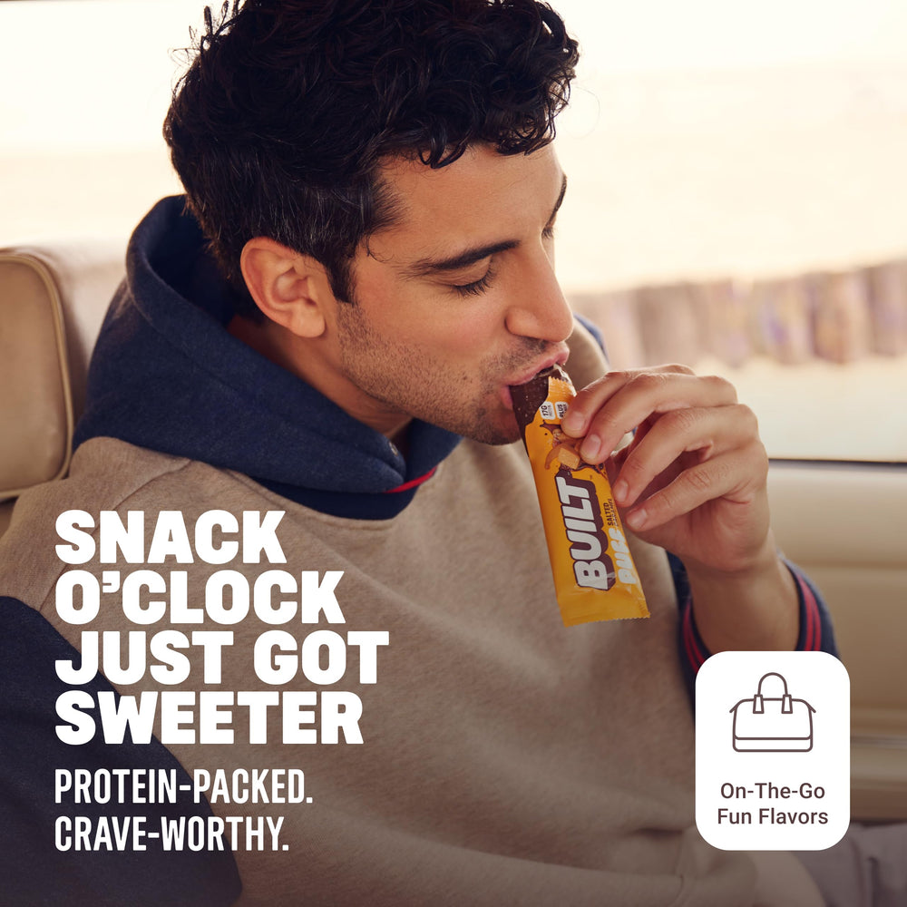 Visible ingredients of Built Bar Puff Salted Caramel indicate collagen inclusion.