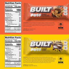 Built Bar S'mores Puff Bar: chocolate, marshmallow, and graham in a high-protein bite