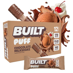 Built Bar Puff close-up texture showcases marshmallowy softness with protein.