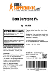 BulkSupplements Beta Carotene powder measured serving helps you track intake.