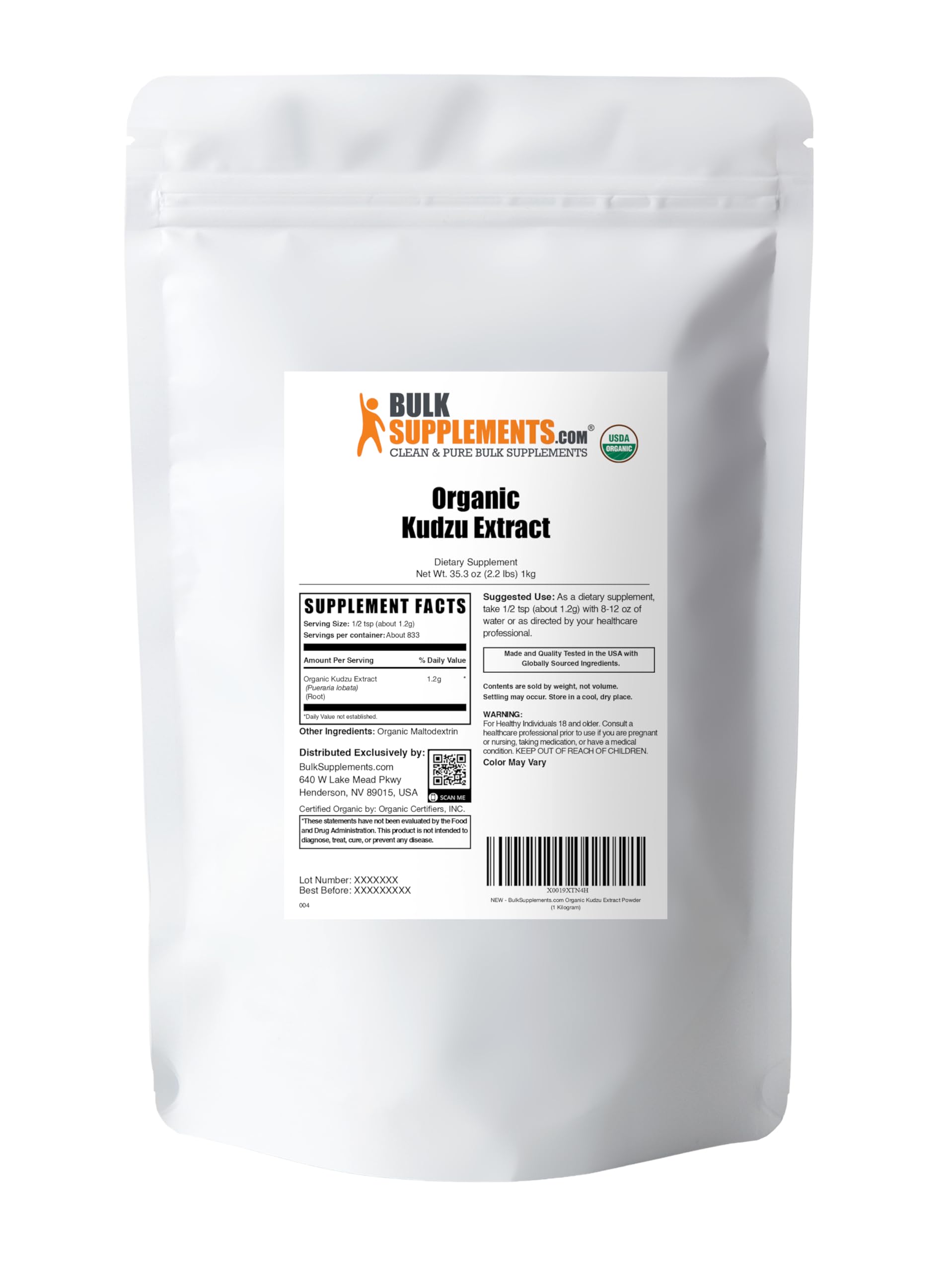 Dispensing Kudzu Root Extract powder for quick use in routines