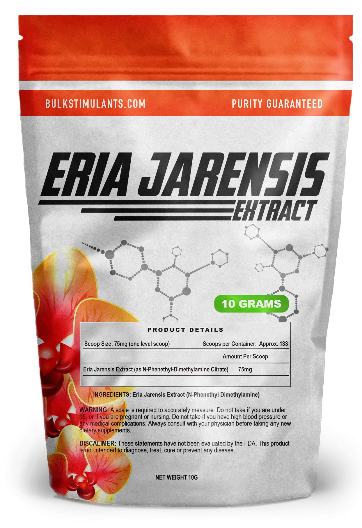 BulkStimulants ERIA JARENSIS extract packaging supports precise dosing for focus