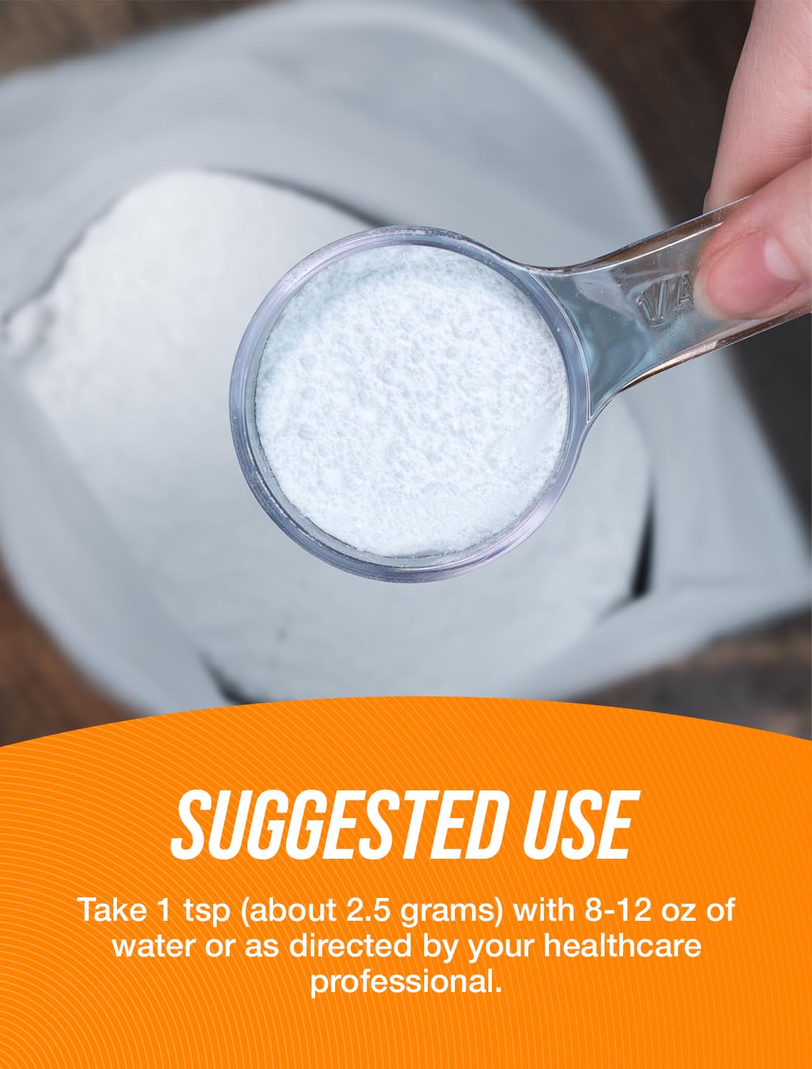 BulkSupplements AAKG powder label highlights serving size and nutrition details.