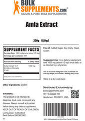 BulkSupplements Amla Powder ingredients list confirms gluten free status
