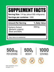 BulkSupplements Barberry Extract Powder scoop displayed for precise serving measurements.