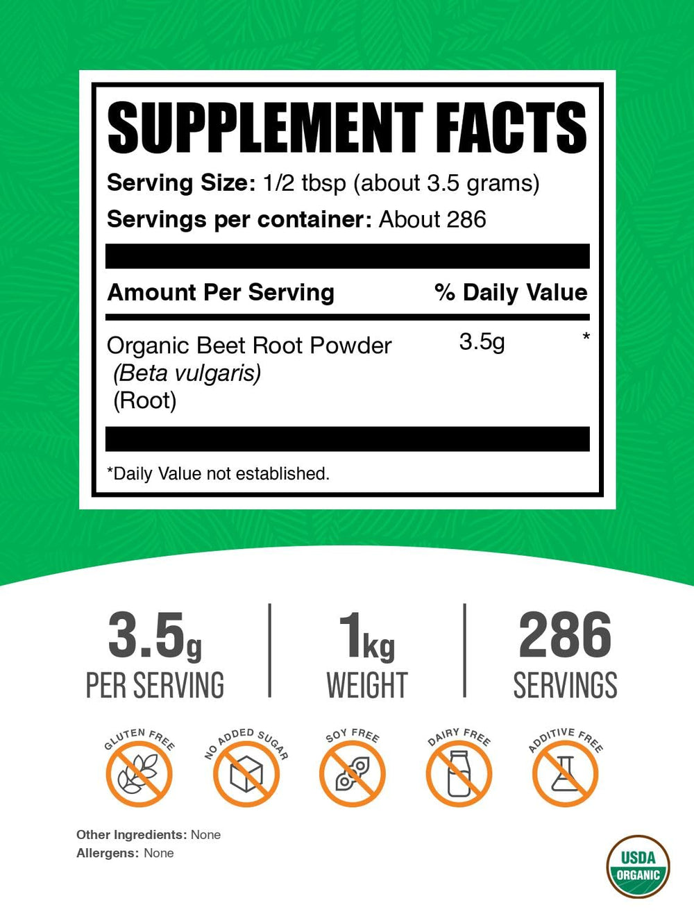 BulkSupplements Beet Root Powder scoop for convenient daily serving