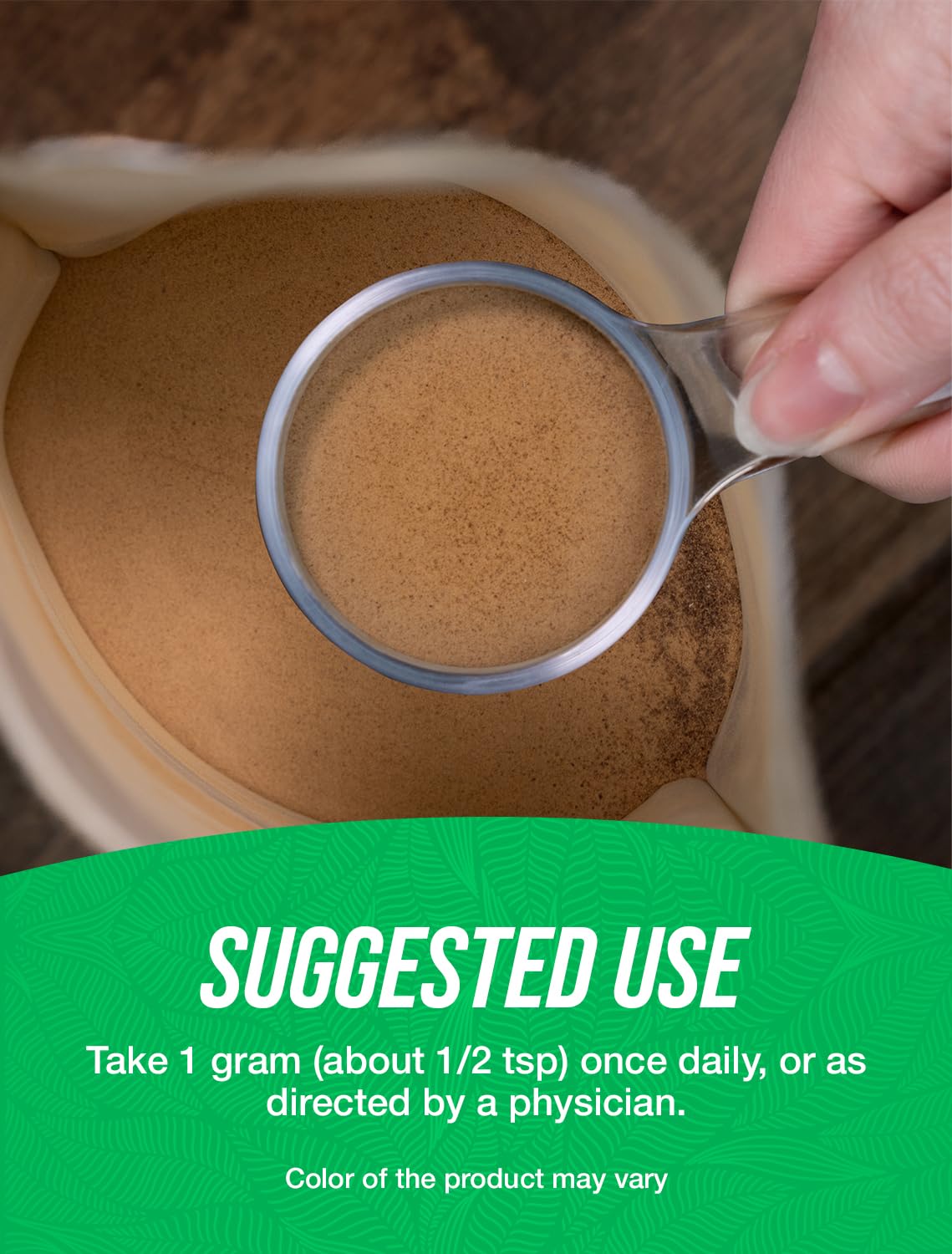 BulkSupplements Cnidium Fruit Extract powder close-up reveals natural color and fine texture.