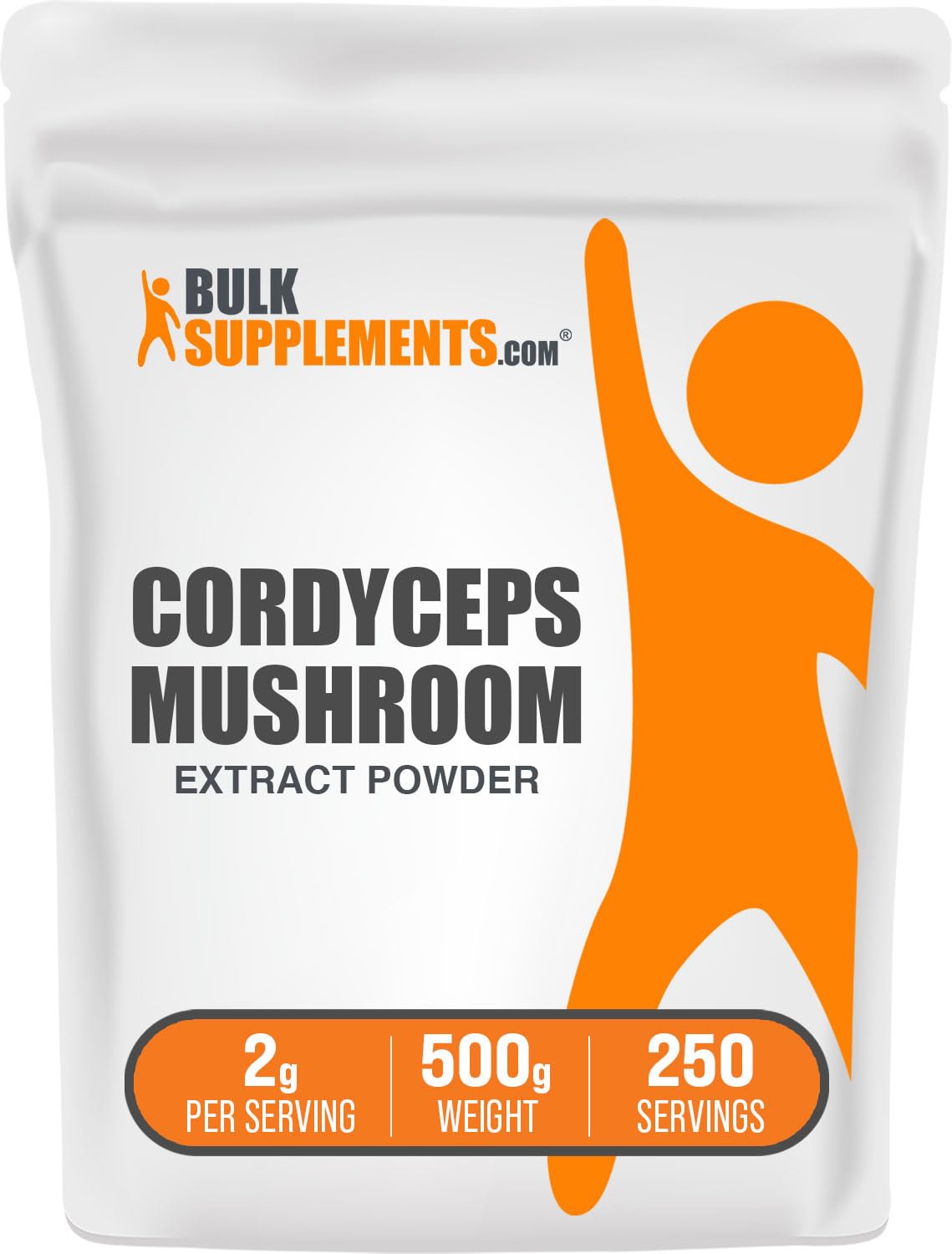 BulkSupplements Cordyceps extract powder tin for daily wellness boost