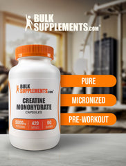 Packaging layout for BulkSupplements Creatine Monohydrate Capsules