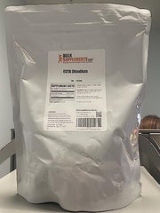 BulkSupplements Disodium EDTA powder on a scale showing accurate portioning.