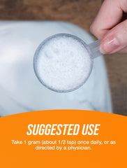 BulkSupplements Glucosamine HCl powder measuring spoon for convenient dosing