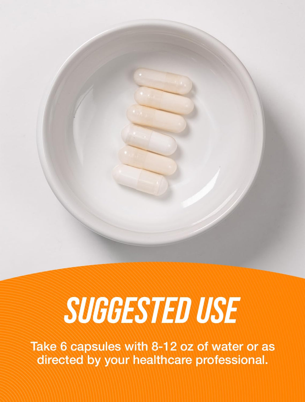 BulkSupplements L-Glutamine capsules label detailing third-party testing and gluten-free claim.