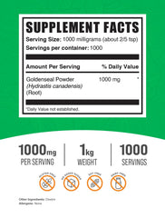 BulkSupplements Goldenseal powder in a bowl demonstrates versatile, convenient integration into routines