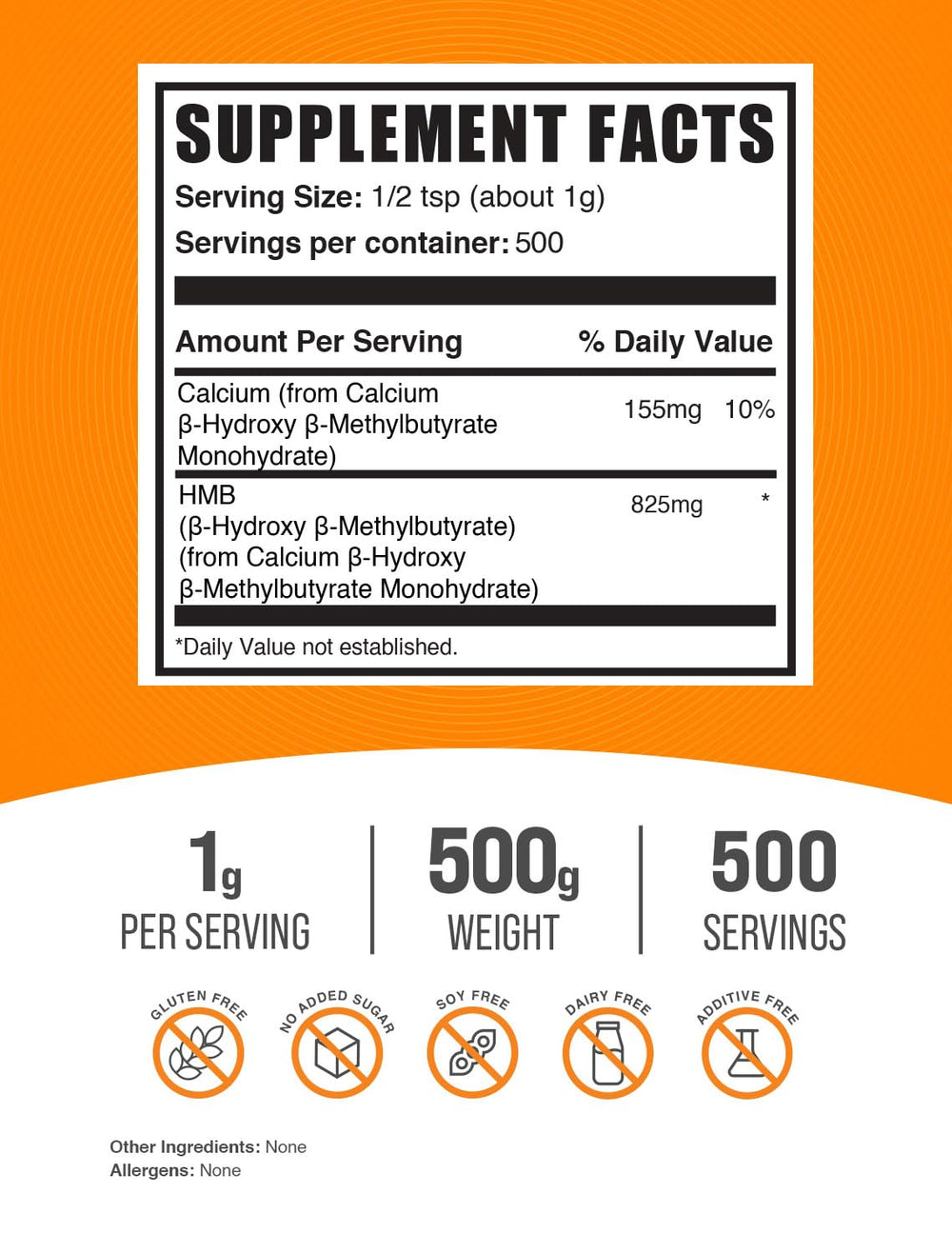 HMB powder with scoop enabling easy daily dosing
