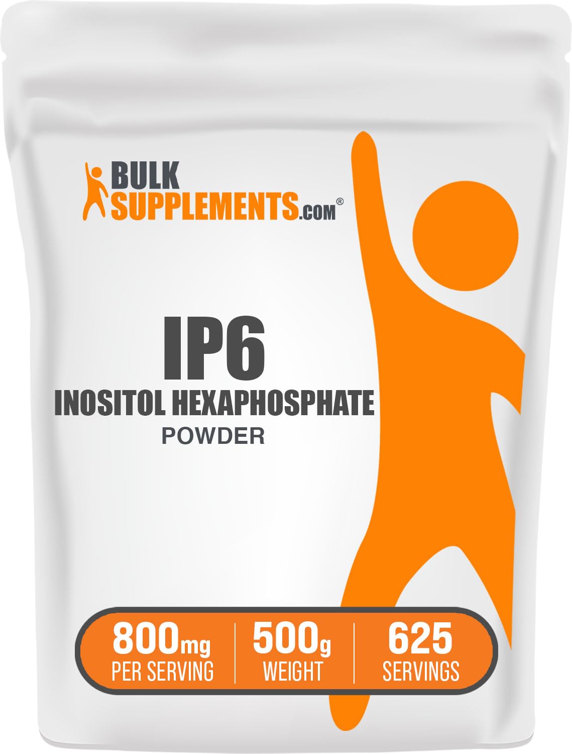 BulkSupplements IP6 powder bottle for convenient daily use