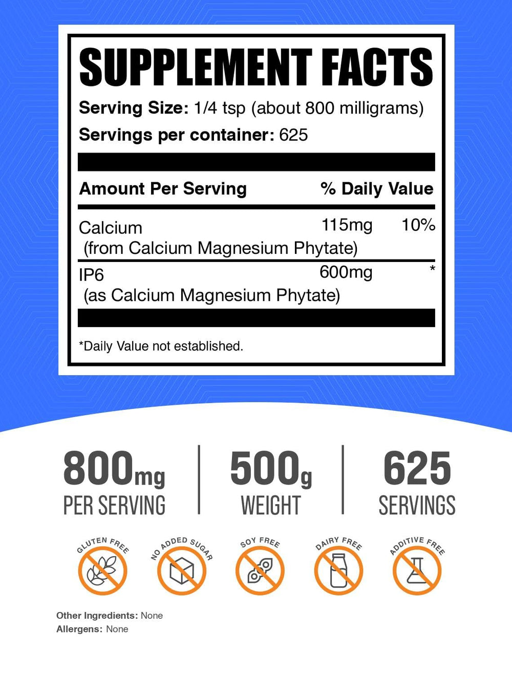 BulkSupplements IP6 powder pour showing easy measurement for consistent daily servings