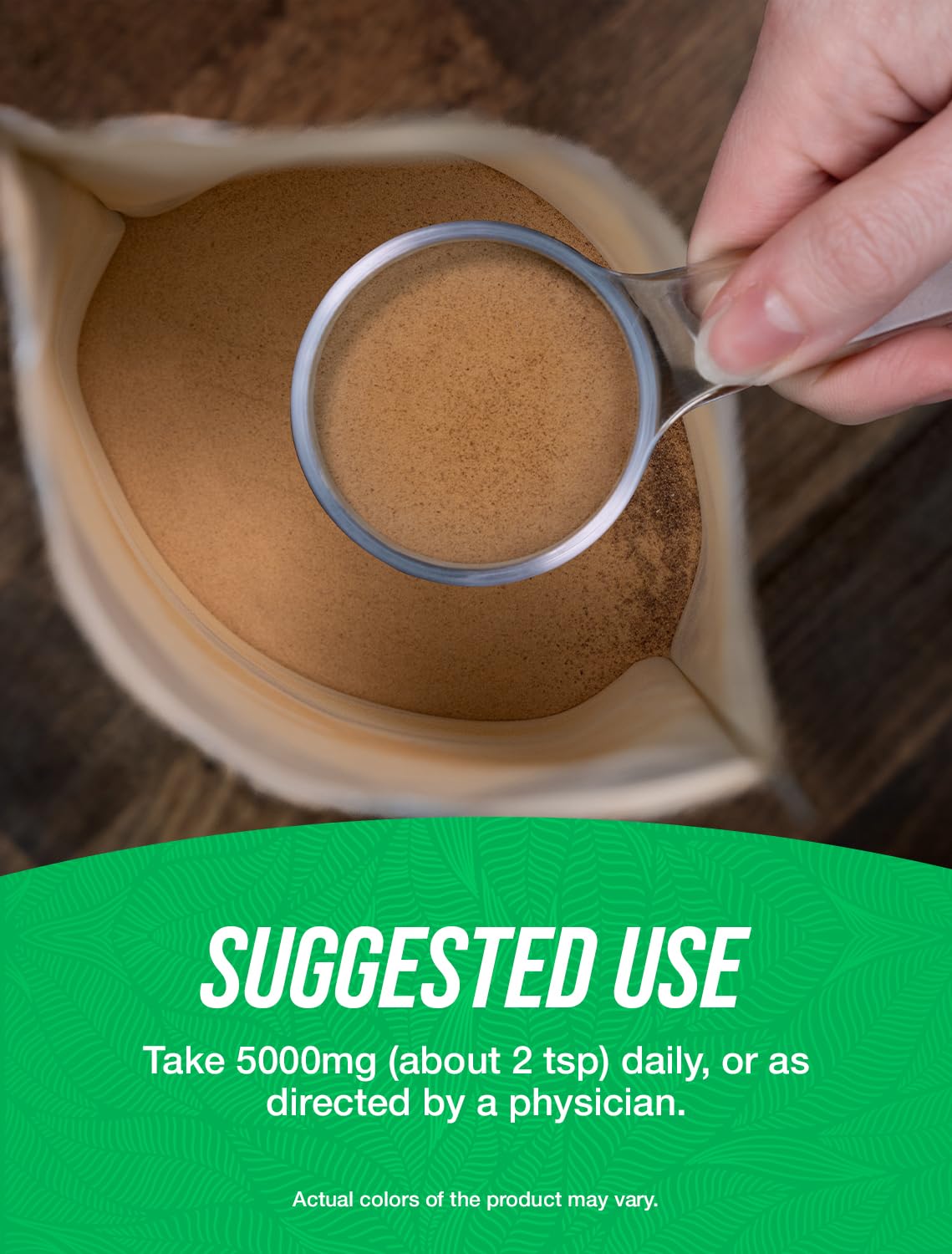 BulkSupplements Organic Maca Powder added to a smoothie for a natural energy boost